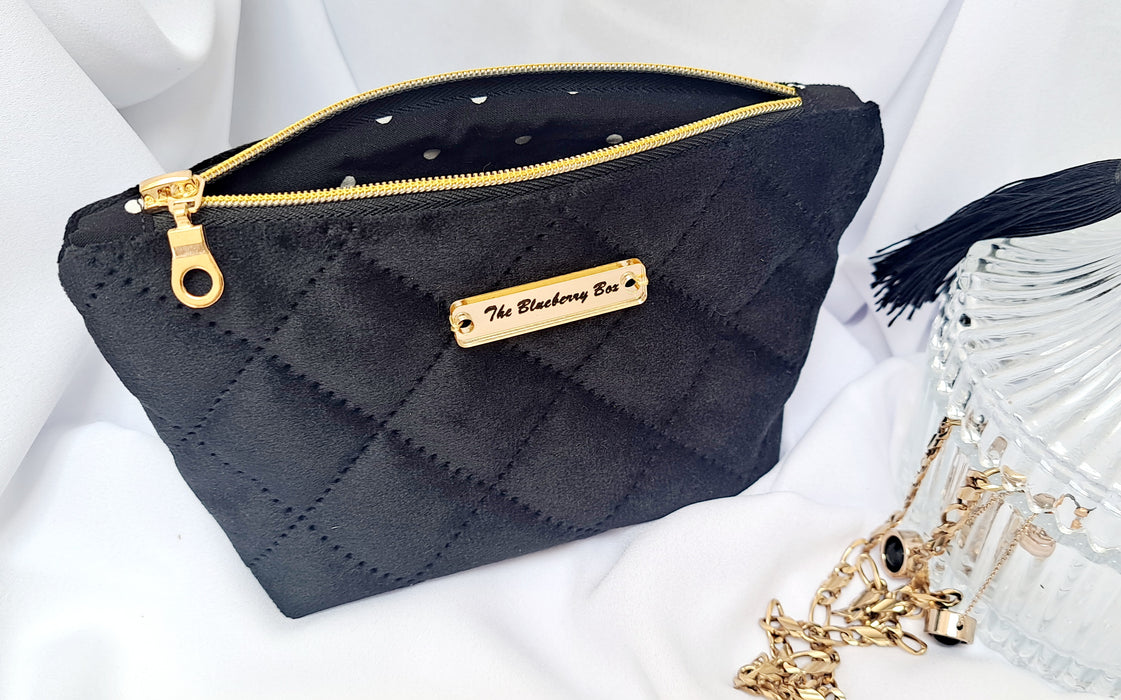Make-up bag - Black Velour