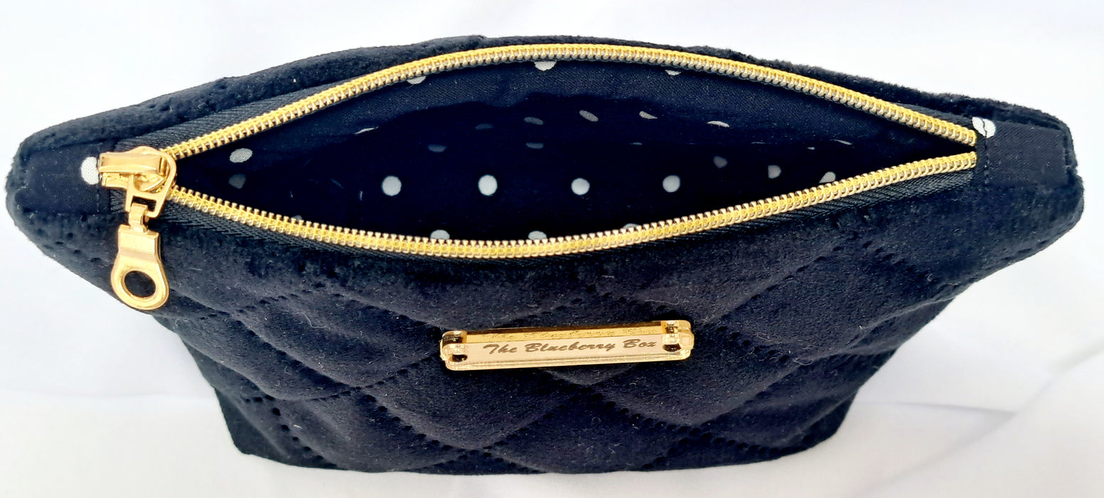 Make-up bag - Black Velour