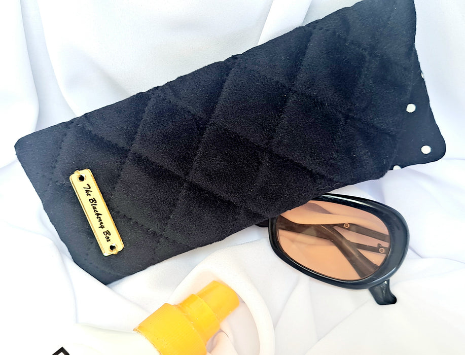 Glasses Case - Black Velour