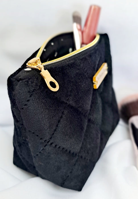 Make-up bag - Black Velour
